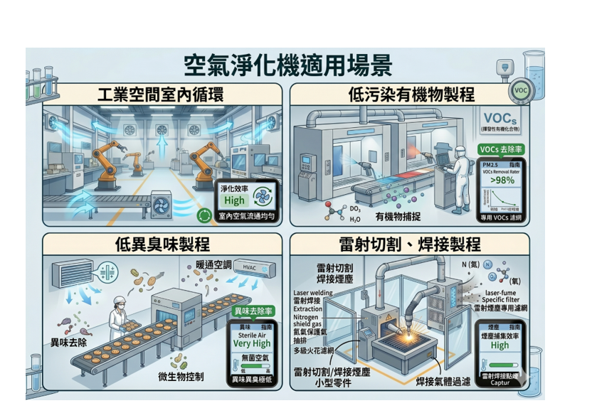 空氣淨化機適用場景 - 洗滌塔